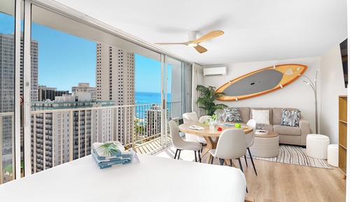 Studio, 1 Queen Bed, Air conditioning, Partial Ocean View (0086)