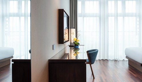 Business Twin Room, 2 Queen Beds, Non Smoking, City View