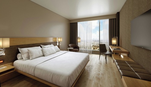 Standard Room, 1 King Bed, Non Smoking, City View