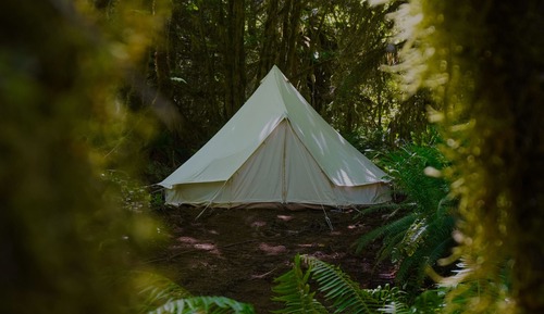 Tent, 2 Twin Beds, Shared Bathroom