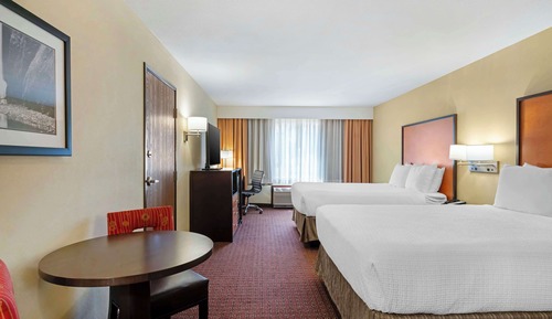 Standard Room, 2 Queen Beds, Non Smoking, Refrigerator & Microwave