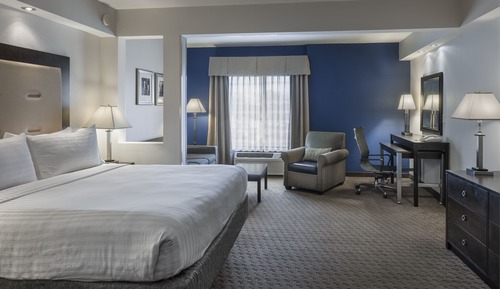 Suite, 1 King Bed with Sofa bed (Living Area)