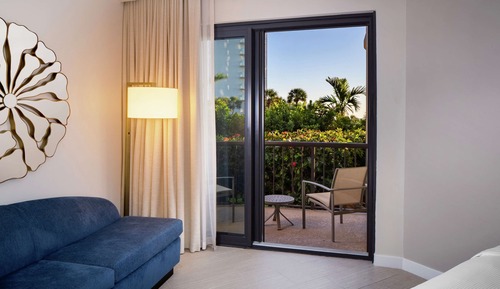Room, Multiple Beds, Partial Ocean View (Mobility, Bathtub)