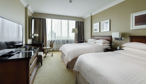 Deluxe Twin Room, 2 Double Beds, High Floor