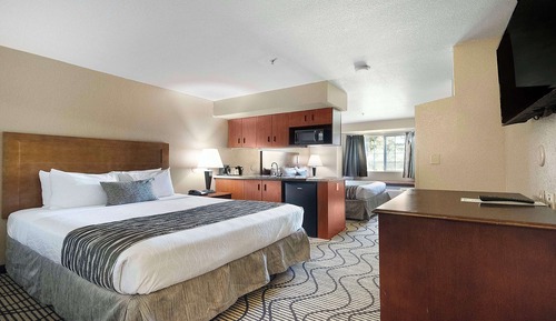 Standard Room, 2 Queen Beds, Non Smoking, Refrigerator & Microwave