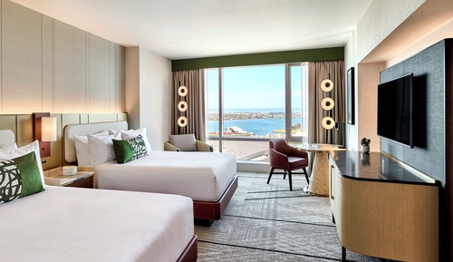 Premier Room, 2 Double Beds, Bay View (Spacious)