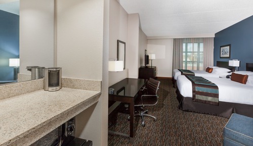 Room, 2 Queen Beds, Hearing Accessible, Non Smoking (Partial Mobility, Walk-in Shower)