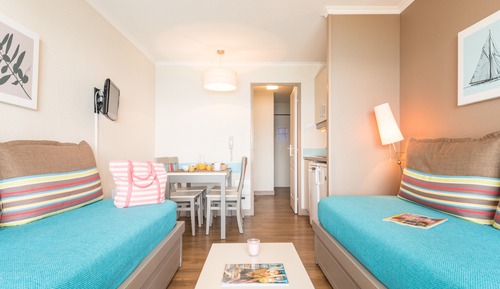 Studio 4 people - 1 sleeping alcove - Air-conditioned - Terrace or balcony - Sea view