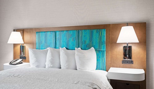 Room, 1 King Bed with Sofa bed, Refrigerator & Microwave