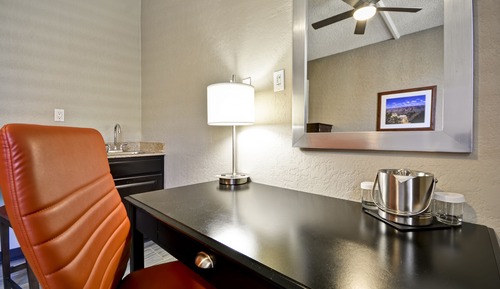 Suite, 1 King Bed with Sofa bed, Patio