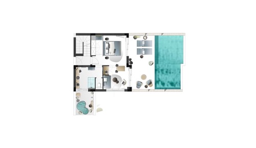 Two Bedroom Villa with Private Pool and Spa Bath