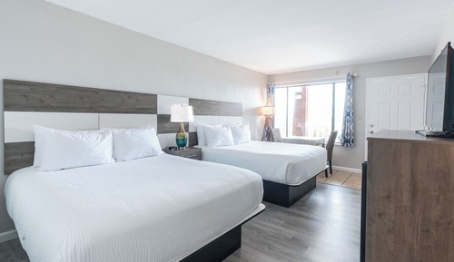 Basic Double Room, 2 Double Beds, Harbor View