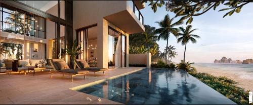 Three-Bedroom Oceanfront Villa with Private Pool