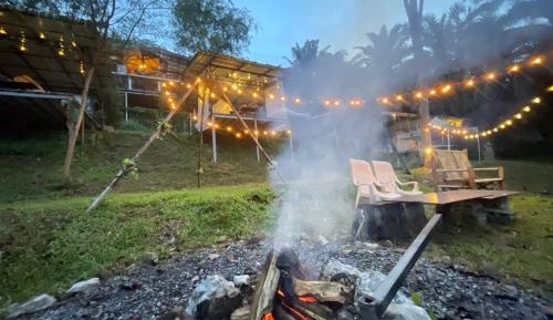 Tent Queen Room Airconditioned with Shared Bathroom