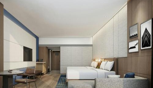 Standard Double Room with Two Double Beds and City View