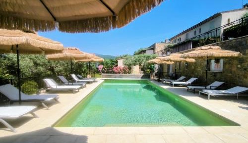 Double Room with Terrace and Pool View