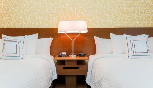 Queen Room with Two Queen Beds and Roll-in Shower - Mobility and Hearing Accessible
