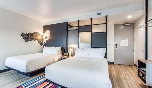 Queen Room with Two Queen Beds and Adapted Tub - Mobility and Hearing Accessible