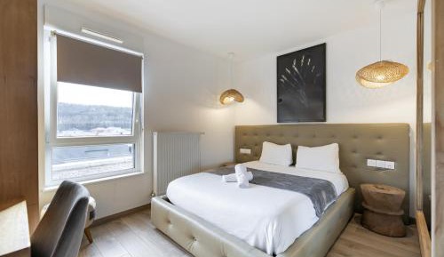 Deluxe One-Bedroom Apartment with City View