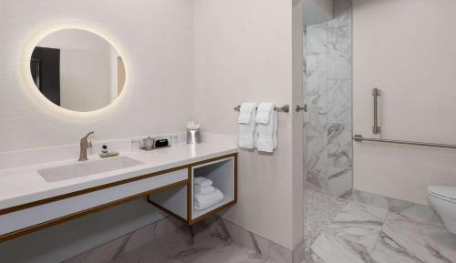 Mobility Accessible Queen Suite with Roll-In Shower - Non-Smoking