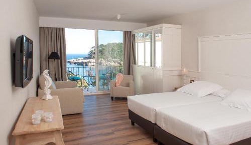 Double or Twin Room with Terrace and Sea/Beach View