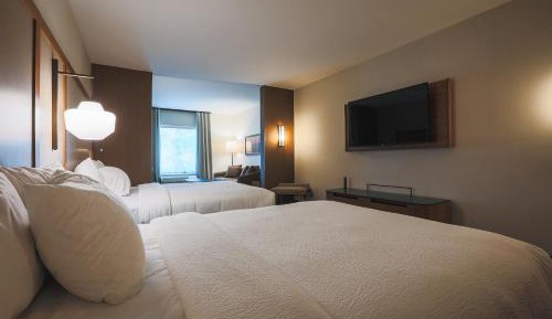 Suite, 2 Queen, Sofa bed, Partial lake view        
