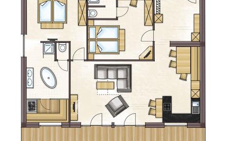 Penthouse Apartment with Sauna