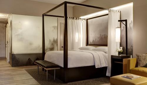 Archer King Suite with Balcony and Fireplace