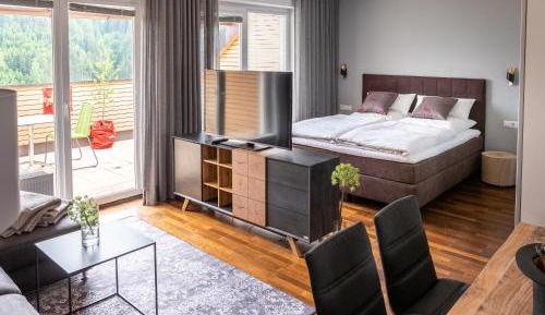 Studio Apartment Maiskogel with private sauna and lake view