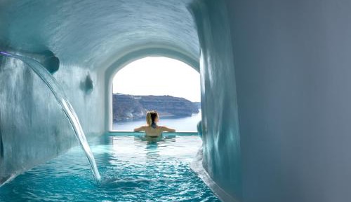 Athermi Cave Villa with Indoor Pool