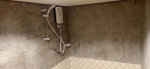 Bamboo room with fan