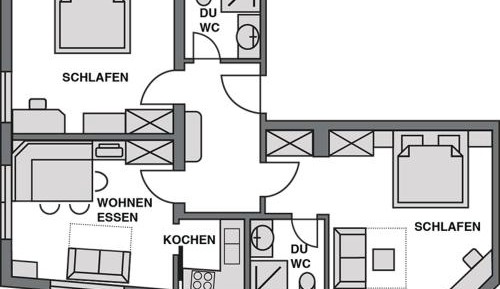 Superior Two-Bedroom Apartment with Terrace