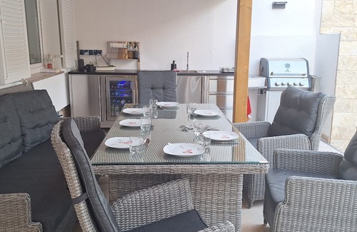 Klenovica House | Vacation home with pool, terraces, garden kitchen and beautiful sea views