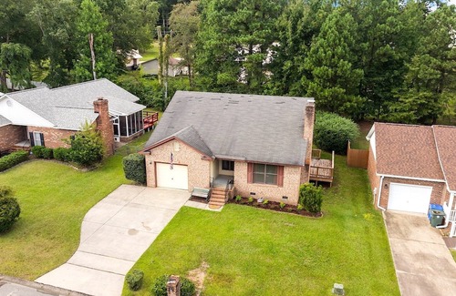 Pine Forest House | Cozy Boho Bedroom in Superb Fayetteville Location