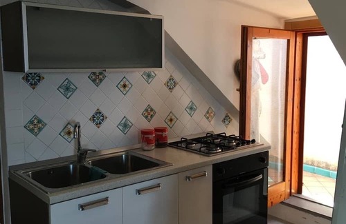 Palinuro Apartment | Attic in park with access to the sea