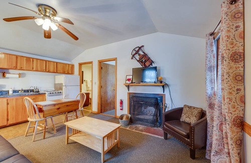 Weirs Beach Cabin | Pet-Friendly Laconia Cabin w/Fireplace + Deck!