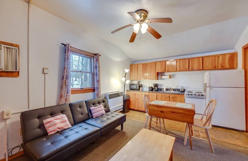 Weirs Beach Cabin | Pet-Friendly Laconia Cabin w/Fireplace + Deck!