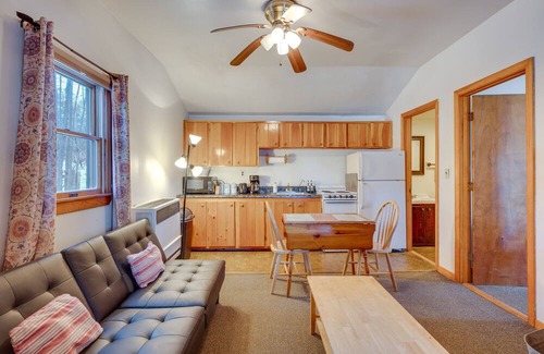 Weirs Beach Cabin | Pet-Friendly Laconia Cabin w/Fireplace + Deck!