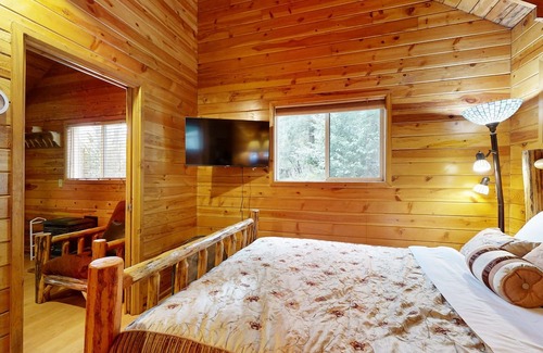 Marmot Cabin | Secluded cabin with pond views, streaming, W/D, & partial AC - dog-friendly
