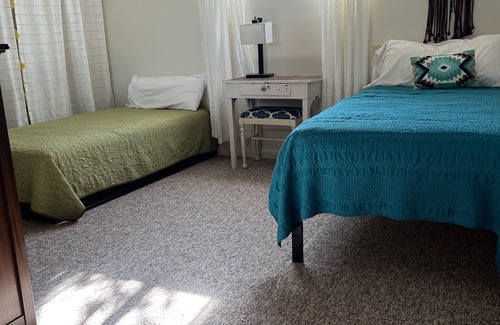 Cedaredge Apartment | Farm Stay Guest Apartment on Private Orchard with Goats!