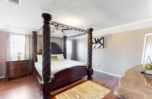 Richardson House | Private home with enclosed backyard, gas grill, sunny interior, & smart TVs