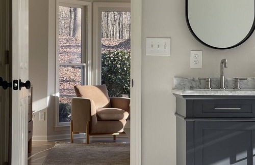 Stephens House | Private wooded setting overlooking a beautiful stream, 10 miles from downtown