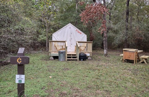 West Livingston RV Rental | Tentrr State Park Site - Texas Lake Livingston State Park - Site C - Single Camp