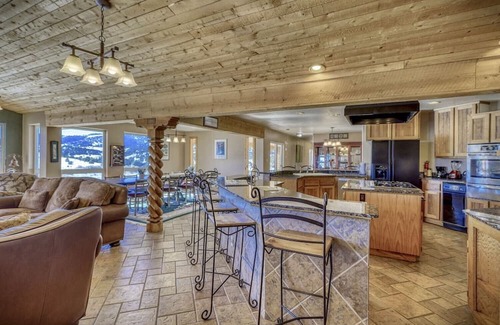 Del Norte House | Mountain home with indoor private pool, sauna, 360-degree mountain views