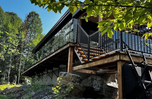 Saint-Calixte Ski Chalet | Escape to nature: chalet with spa, hiking, and lake access!