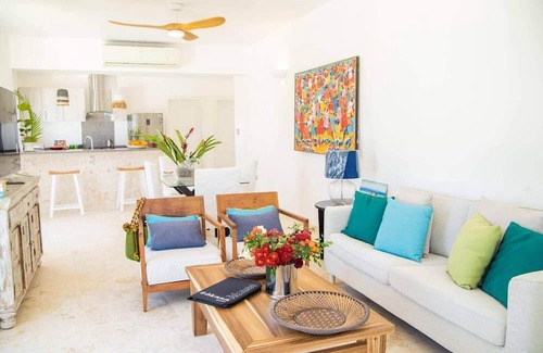 Las Terrenas Apartment | Penthouse in erster Meereslinie: Strand von Coson