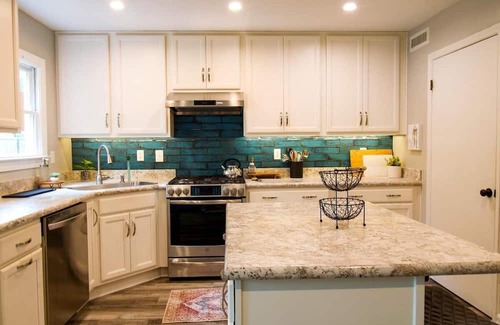 North Charleston House | The Landing Spot: Pool + Ping-Pong + Mod Style!