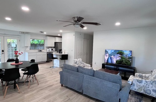 Chandler Park House | Spacious 5-bedroom pool house in Cape Canaveral with air hockey WiFi, AC