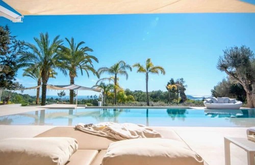 Sant Josep de sa Talaia Villa | My Rental Homes | Villa The Marvel with amazing sea view, two pools, garden