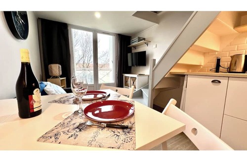 Saint-Hilaire-de-Riez Apartment | New cocooning studio/beach, private parking + Wi-Fi